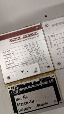 アンコイラーストレートナー Muller Weingarten UWR 60 (写真 7)