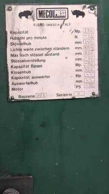 熱間鍛造プレス Mecolpress SEO 35 - 350 トン (写真 2)