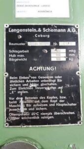 油圧鍛造ハンマー Lasco KH 160 - 1600 kgm (写真 1)